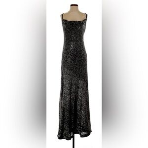 Elie Tahari Sparkling Black Maxi Dress